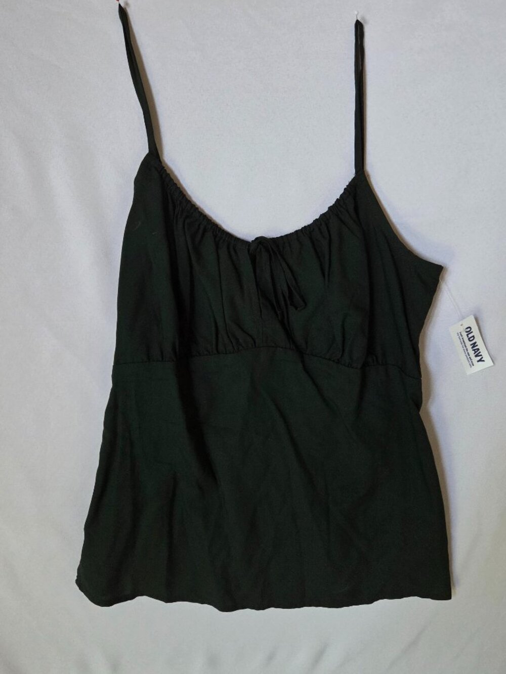 Old Navy Smocked Cami Top — Forest Green | Size S | NWT